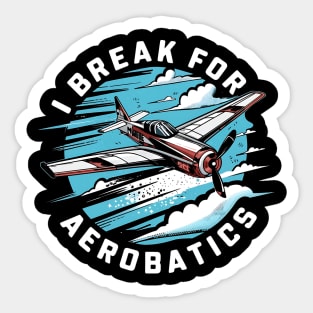 Rc Plane I Break For Aerobatic Sticker